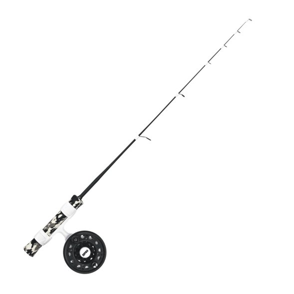 Зимняя удочка Rapala Flatstick с инерционной катушкой и намотанной леской Sufix Ice 71 см Medium