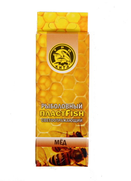 Пластфиш насадочный с блестками Мед