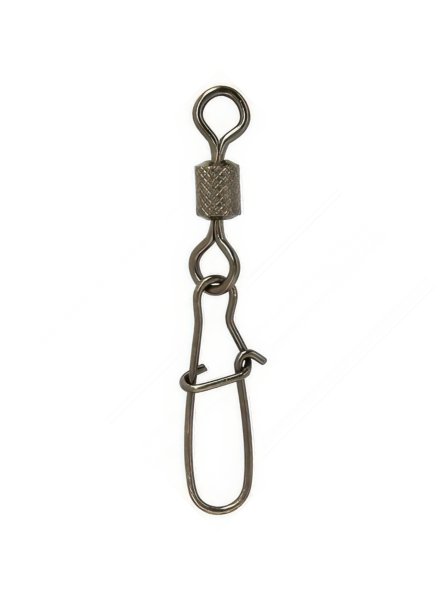 Вертлюг с карабином Condor Rolling Swivel With Nice Snap Black Nikel, размер 2 50 шт.