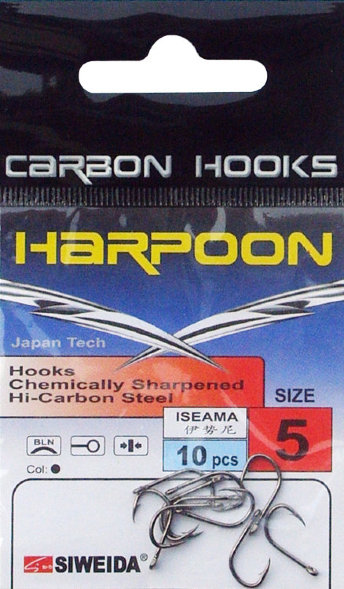 Крючок SIWEIDA Harpoon Iseama №8 3220208 10шт