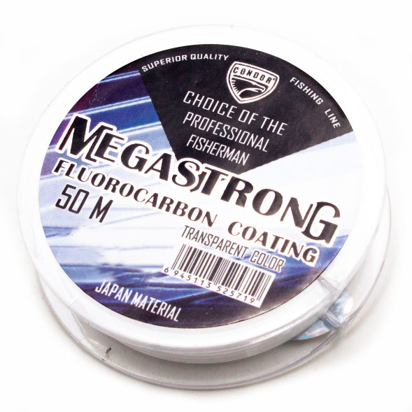 Леска Condor Megastrong Fluocarbon Coating d-0,22 мм L-50 м разрывная нагрузка 8,70 кг 10 шт