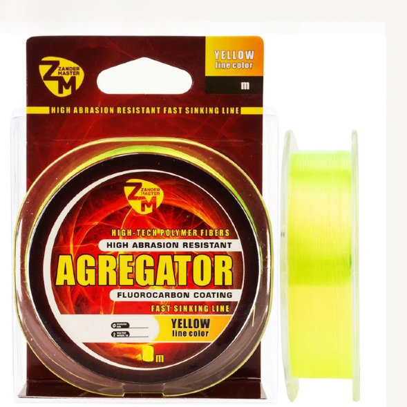 Леска ZanderMaster AGREGATOR 100m, 0.203мм х 4.5кг жёлтая