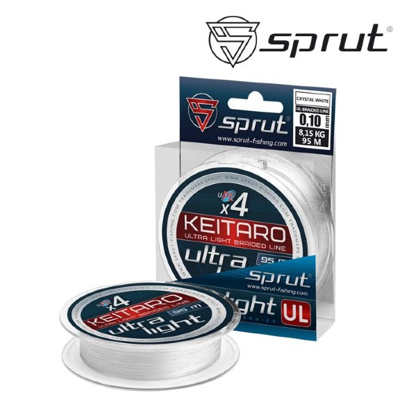 Леска плетеная Sprut Keitaro Ultimate X 4 Cristal White 0.10 95м