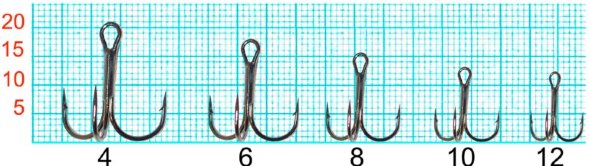 Крючок-тройник FISH SEASON с кругл. поддевом №3/0 BN 5шт 11030-0033F