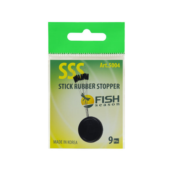 Стопор FISH SEASON резиновый цилиндр №M 9шт 5004